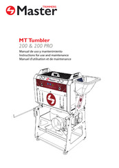 Master Trimmers MT Tumbler 200 PRO Instructions For Use And Maintenance Manual