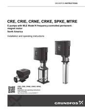 Grundfos CRKE Series Installation And Operating Instruction