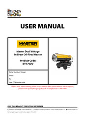 MCS Master B 360DV User And Maintenance Book