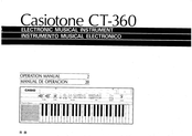 Casio Casiotone CT-360 Operation Manual