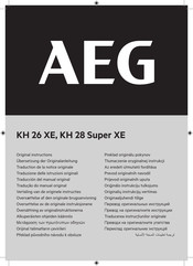 AEG KH 26 XE Original Instructions Manual