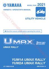 Yamaha YUM1A UMAX RALLY 2021 Owner's/Operator's Manual