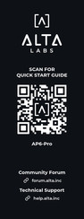 ALTA LABS AP6-Pro Quick Start Manual