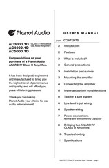 Planet Audio AC4000.1D User Manual