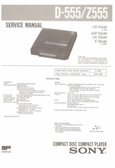 Sony Z-555 Service Manual