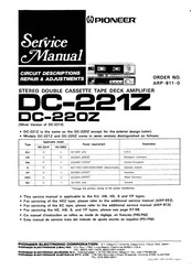 Pioneer DC-221Z Service Manual