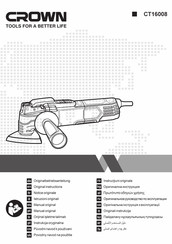 Crown CT16008 Original Instructions Manual
