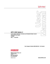 Wintriss wpc 2000 User Manual