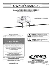 Fimco ATVBK-530DH-QR Owner's Manual