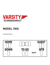 VARSITY Scoreboards 7416 Installation Manual