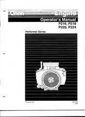 Onan Performer Series Operator's Manual