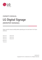 LG UL3J Series Owner's Manual