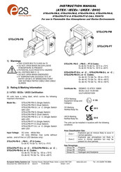 E2S STExCP8-PB-S Instruction Manual