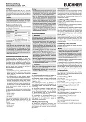 EUCHNER 099069 Operating Instructions Manual