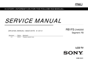 Sony BRAVIA KD-55X8500A Service Manual