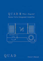 Quad Electroacoustics QUAD II Classic Integrated Owner's Manual