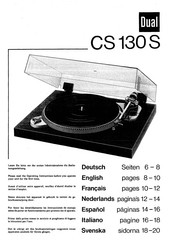 Dual CS130S Manual