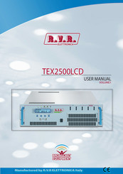 R.V.R. Elettronica TEX2500LCD User Manual