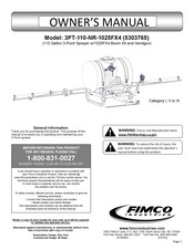 Fimco 3PT-110-NR-1025FX4 Owner's Manual