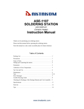 Aktakom ASE-1107 Instruction Manual