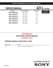 Sony Bravia KDL-55HX701 Service Manual