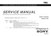 Sony KDL-32W6103 Service Manual
