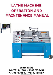 Fervi T999/400V Operation And Maintenance Manual
