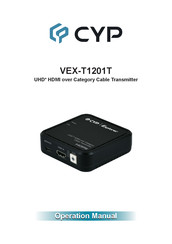 Cyp VEX-T1201T Operation Manual