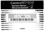 Casio Casiotone MT-205 Operation Manual