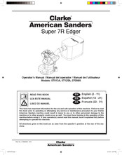 Clarke American Sanders 07125A Operator's Manual