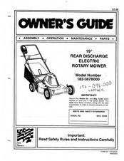 MTD 182-387B000 Owner's Manual
