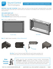 SCT RC-CUBBY Series Installation Instructions Manual