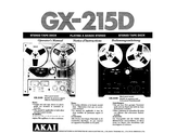 Akai GX-215D Operator's Manual