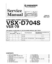 Pioneer VSX-D704S Service Manual
