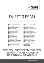 Hauck DUETT 3 PRAM Instructions For Use Manual