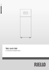 Riello TAU Unit 190 Installation And Maintenance Manual