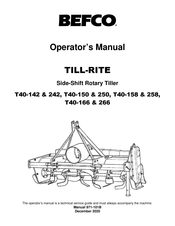 BEFCO TILL-RITE T40-258 Operator's Manual