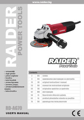 Raider RD-AG70 User Manual
