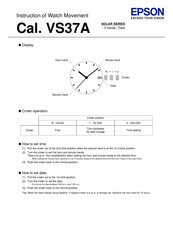 Epson SOLAR VS37A Instructions