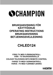 Champion CHLED124 Operating Instructions Manual