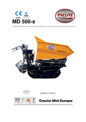 PACLITE Equipment MD 500-s Operator's Manual