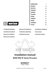 Vetus BOWB057 Installation Manual