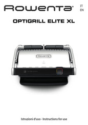 Rowenta OPTIGRILL ELITE XL Instructions For Use Manual