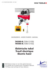 Vynckier MW TOOLS TH500-R Manual