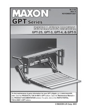 Maxon Tuk-A-Way GPT Series Installation Manual