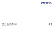 Otto Bock 4R11 Quickchange Instructions For Use Manual