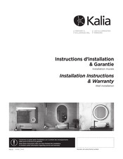 Kalia MR1781-570-180 Installation Instructions / Warranty
