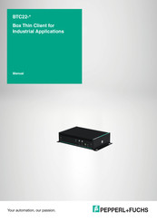 Pepperl+Fuchs BTC22-NA-1BA1-NN0 Manual