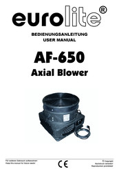 EuroLite AF-650 User Manual