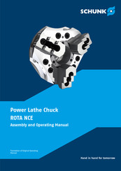 SCHUNK ROTA NCE 165 Assembly And Operating Manual